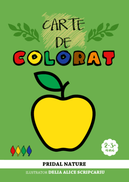Carte de colorat - Fructe