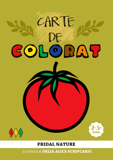 Carte de colorat - Legume