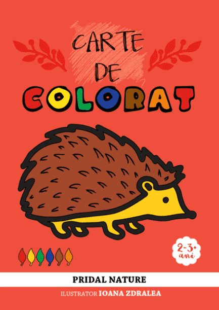 Carte de colorat - Pasari si mamifere