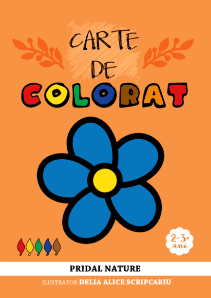 Carte de colorat - Plante si fungi